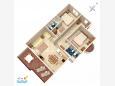 Pôdorys - Apartmán A-1068-b - Ubytovanie Rastići (Čiovo) - 1068