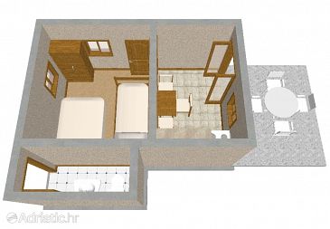 Haus K-394 - Ferienhaus Uvala Ripišće (Dugi otok) - 394