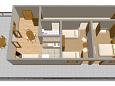 Plan kwatery - Apartament A-425-a - Apartamenty Vantačići (Krk) - 425