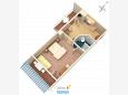 Půdorys - Apartmán A-4632-b - Ubytování Duće (Omiš) - 4632