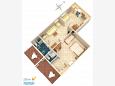 Půdorys - Apartmán A-4632-e - Ubytování Duće (Omiš) - 4632