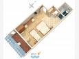 Půdorys - Studio AS-4632-a - Ubytování Duće (Omiš) - 4632
