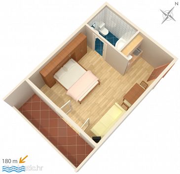 Garzon AS-4841-c - Szobák és apartmanok Makarska (Makarska) - 4841