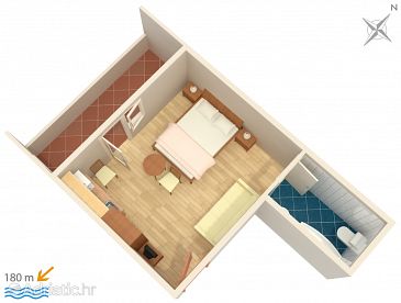 Garzon AS-4841-d - Szobák és apartmanok Makarska (Makarska) - 4841
