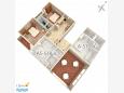 Půdorys - Apartmán A-518-a - Ubytování Podgora (Makarska) - 518
