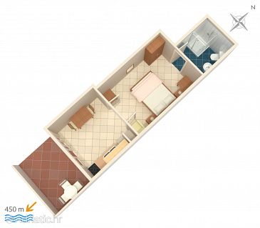 Apartmán A-5724-a - Ubytování Stari Grad (Hvar) - 5724