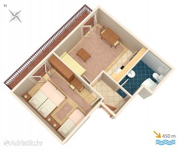 Apartmán A-5724-f - Ubytování Stari Grad (Hvar) - 5724