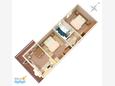 Alaprajz - Apartman A-860-a - Apartmanok Biograd na Moru (Biograd) - 860