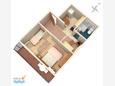 Grundriss - Ferienwohnung A-860-b - Ferienwohnungen Biograd na Moru (Biograd) - 860