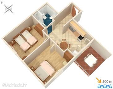Apartment A-100-a - Apartments and Rooms Stari Grad (Hvar) - 100