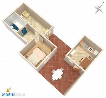 Apartment A-1008-b - Apartments Pisak (Omiš) - 1008