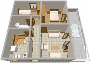 Apartment A-1016-a - Apartments Pisak (Omiš) - 1016