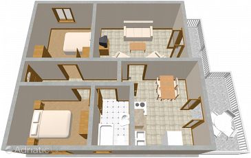 Apartment A-1051-d - Apartments Seget Vranjica (Trogir) - 1051