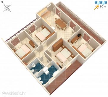 Apartment A-1096-c - Apartments Slatine (Čiovo) - 1096