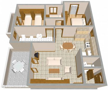 Apartment A-1099-c - Apartments Slatine (Čiovo) - 1099