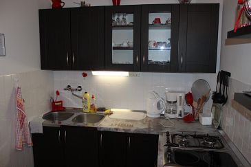 Kitchen Arbanija, Kitchen u smještaju tipa studio-apartment, WIFI.