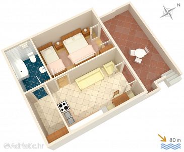 Apartment A-1162-a - Apartments Marina (Trogir) - 1162