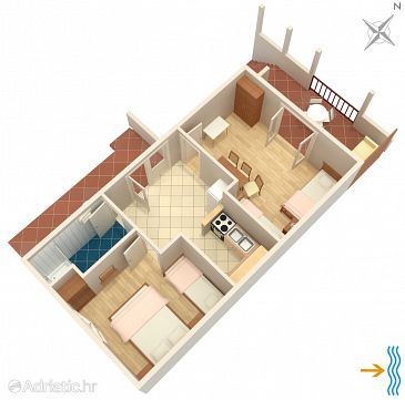 Apartment A-117-b - Apartments Mudri Dolac (Hvar) - 117