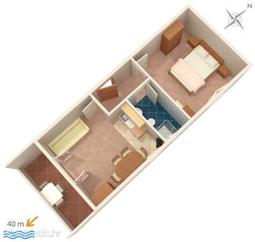 Apartment A-2008-b - Apartments and Rooms Banjol (Rab) - 2008