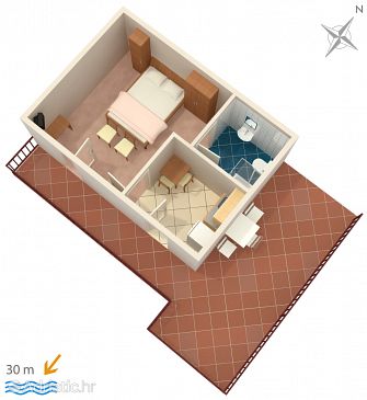 Apartment A-2016-e - Apartments Supetarska Draga - Gornja (Rab) - 2016