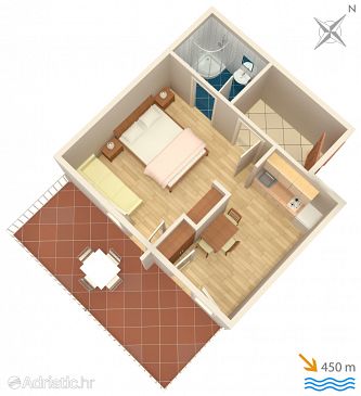 Studio flat AS-2062-a - Apartments Jelsa (Hvar) - 2062