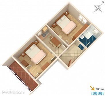 Apartment A-2068-b - Apartments Jelsa (Hvar) - 2068