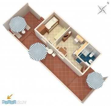 Apartment A-2078-c - Apartments Rastići (Čiovo) - 2078