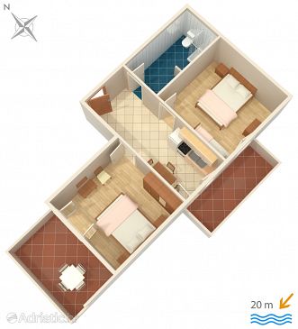 Apartment A-209-c - Apartments Metajna (Pag) - 209