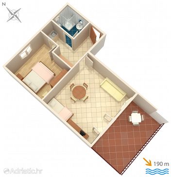 Apartment A-2104-a - Apartments Rastići (Čiovo) - 2104