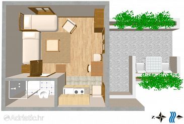 Studio flat AS-2150-a - Apartments Dubrovnik (Dubrovnik) - 2150