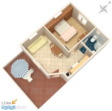 Apartment A-2177-e - Apartments Orašac (Dubrovnik) - 2177