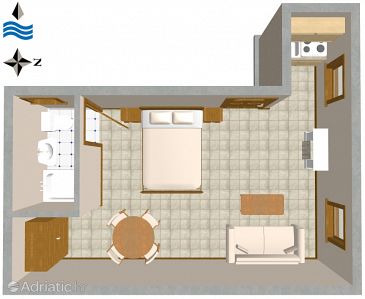 Studio flat AS-2225-b - Apartments Rovinj (Rovinj) - 2225