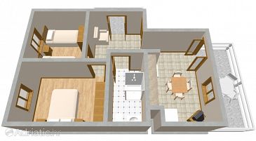Apartment A-223-b - Apartments Potočnica (Pag) - 223