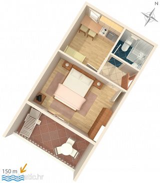 Plan Selce, Plan u smještaju tipa apartment, WIFI.