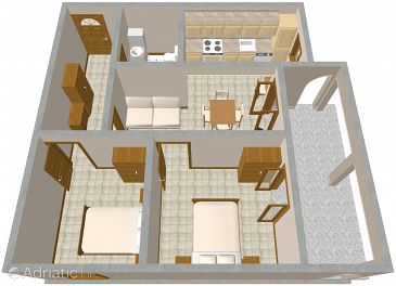 Apartment A-2370-a - Apartments Presika (Labin) - 2370