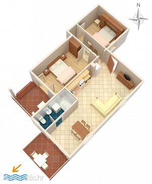 Apartment A-2377-c - Apartments Jadranovo (Crikvenica) - 2377