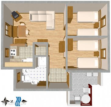 Apartment A-2419-b - Apartments Novi Vinodolski (Novi Vinodolski) - 2419