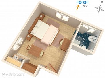 Studio flat AS-2432-c - Apartments and Rooms Komiža (Vis) - 2432