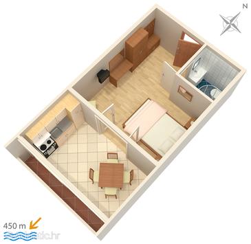 Studio flat AS-244-a - Apartments Povljana (Pag) - 244