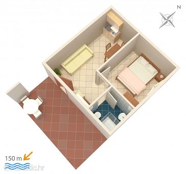 Apartment A-2470-b - Apartments Vis (Vis) - 2470