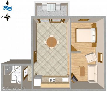 Studio flat AS-2505-a - Apartments Mali Lošinj (Lošinj) - 2505