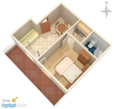 Apartment A-2592-a - Apartments Promajna (Makarska) - 2592
