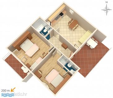 Apartment A-2599-a - Apartments Makarska (Makarska) - 2599