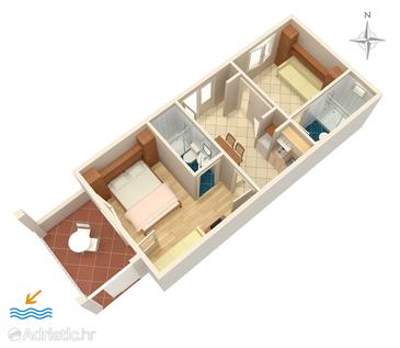 Apartment A-2615-c - Apartments Podgora (Makarska) - 2615