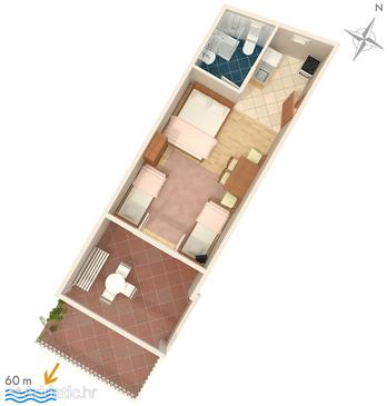 Studio flat AS-2645-a - Apartments Podaca (Makarska) - 2645