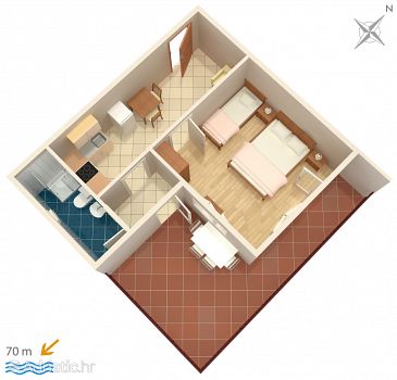 Apartment A-2649-e - Apartments Zaostrog (Makarska) - 2649