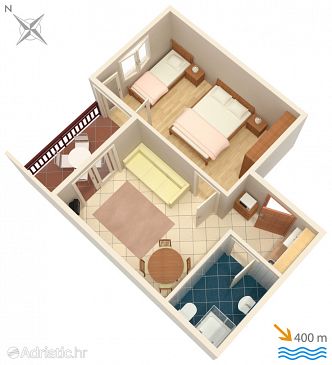 Apartment A-2658-f - Apartments Tučepi (Makarska) - 2658
