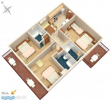 Apartment A-2659-c - Apartments Drašnice (Makarska) - 2659