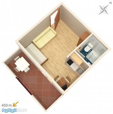 Studio flat AS-266-a - Apartments Orebić (Pelješac) - 266