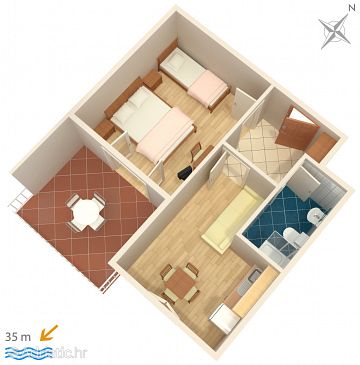 Apartment A-2666-b - Apartments Tučepi (Makarska) - 2666